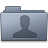 Users Folder Graphite Icon 48x48 png